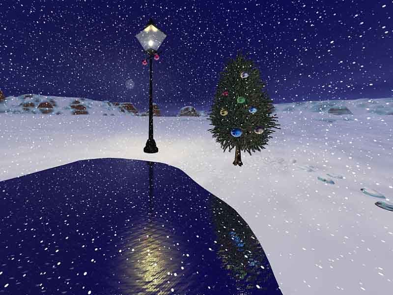 Gaslight Christmas Snow